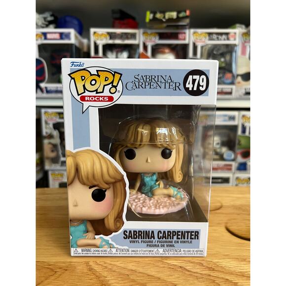 IN HAND NEW Sabrina Carpenter Funko Pop #479 Short Sweet Rocks Nightgown Vinyl - Picture 1 of 6